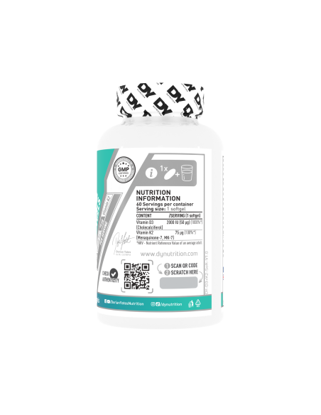 Vitamin D3+K2 60 softgels