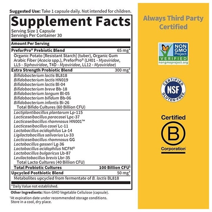 100 Billion Probiotic Capsules | Garden of Life