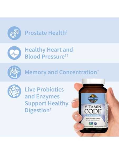 Vitamin Code 50 & Wiser Men 120 vcaps