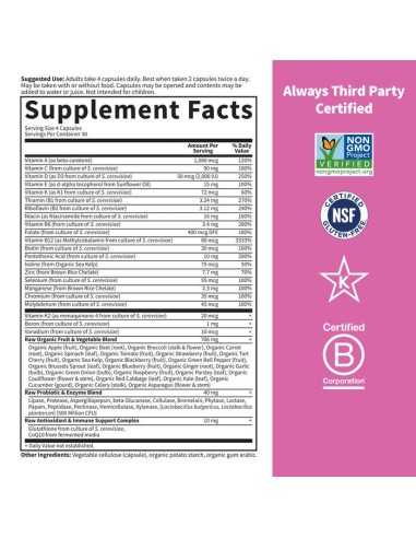 Vitamin Code 50 & Wiser Women 120 vcaps