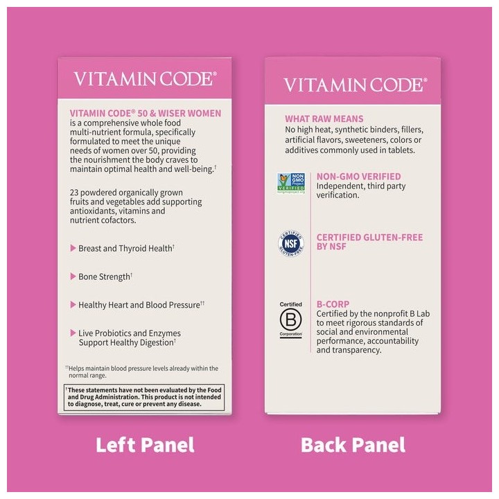 Women's Multivitamin Over 50 Garden of Life