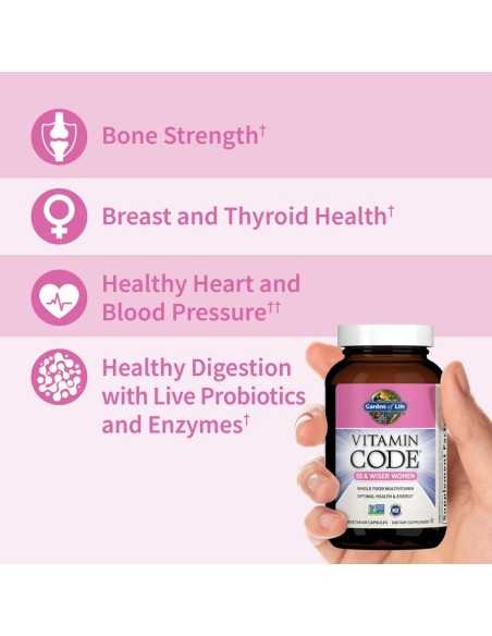 Vitamin Code 50 & Wiser Women 120 vcaps