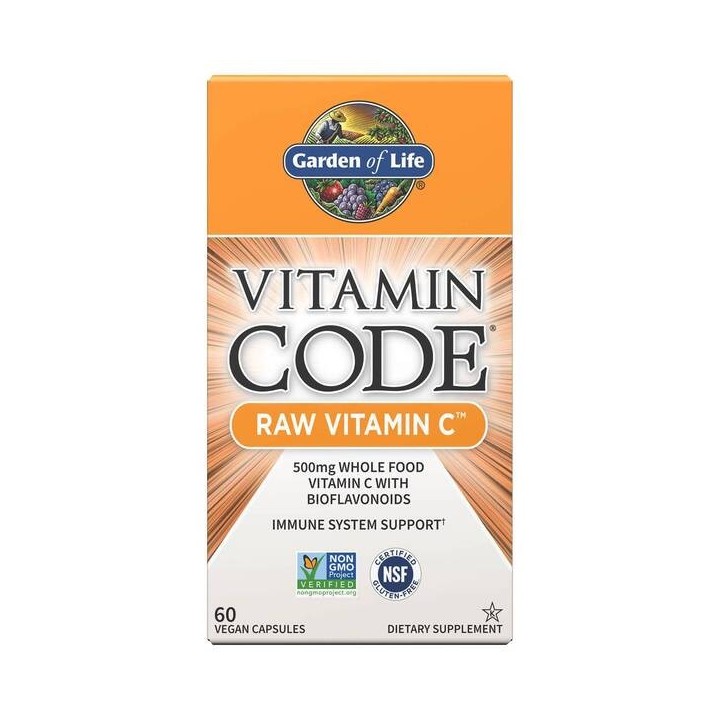 Whole Food Vitamin C Garden of Life | 500 mg