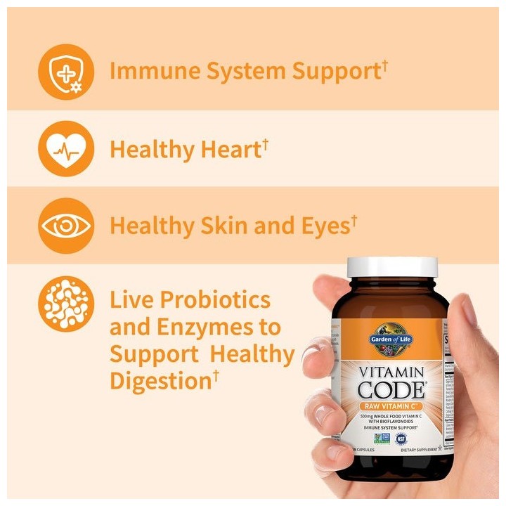 Whole Food Vitamin C Garden of Life | 500 mg