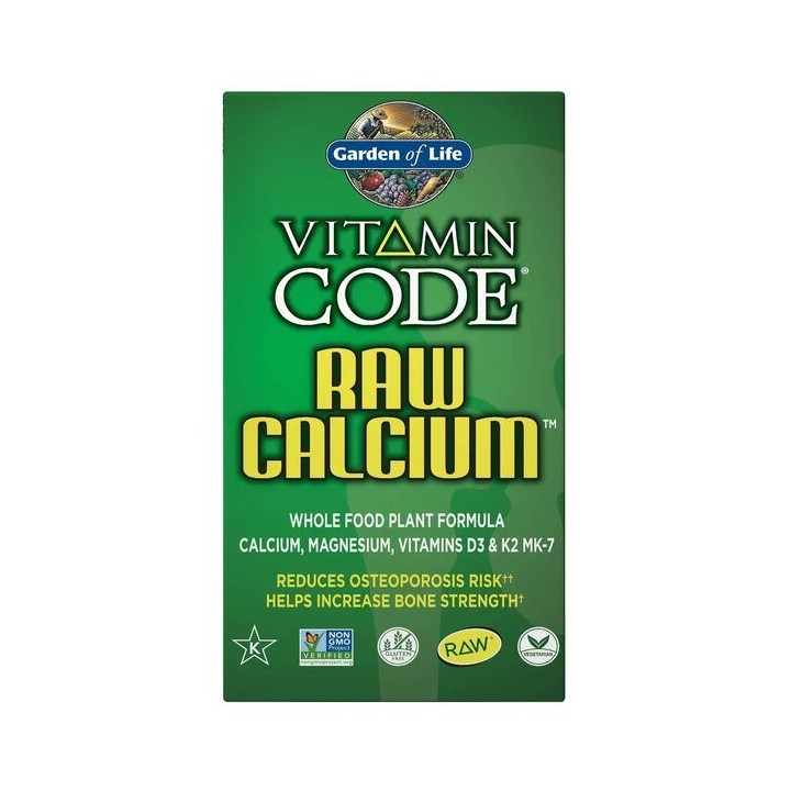 Plant-Based Algae Calcium Garden of Life | D3 K2
