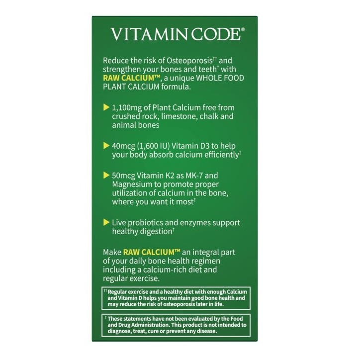 Plant-Based Algae Calcium Garden of Life | D3 K2
