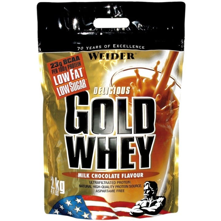 Gold Whey Weider 2 kg: Proteine Concentrate 23 g