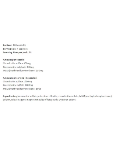 Glucosamine Chondroitin 120 caps