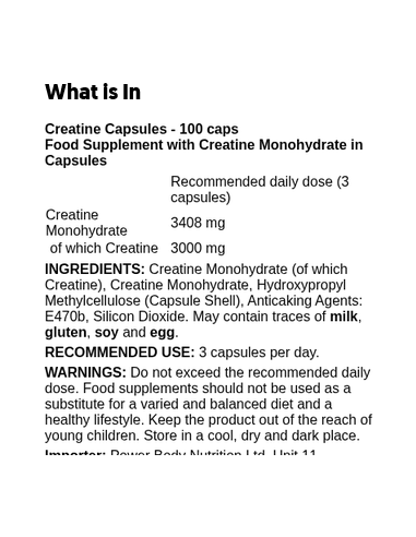 Creatine Capsules 100 caps