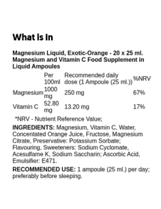 Magnesium Liquid Exotic-Orange 20 x 25 ml 2