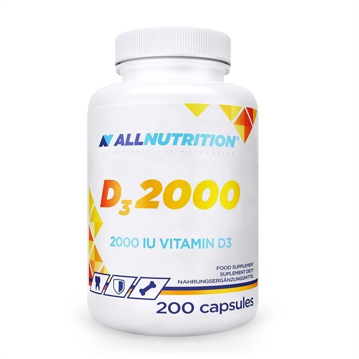 Vitamina D3 2000 UI ALLNUTRITION | 200 capsule