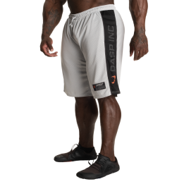 GASP No1 Mesh Shorts White/Black - Men's Gym Shorts