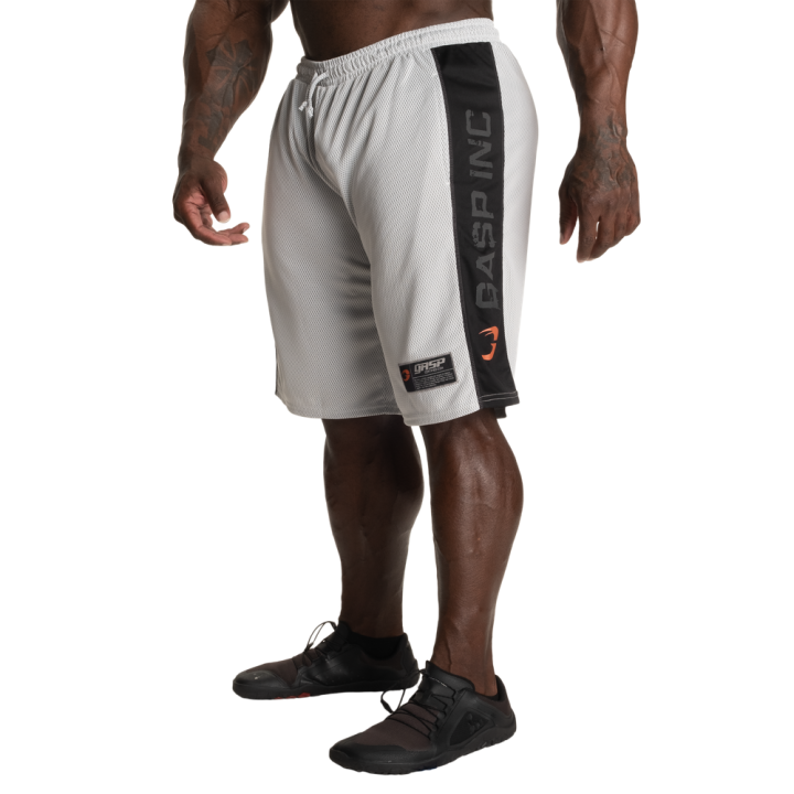 GASP No1 Mesh Shorts White/Black - Pantaloncini Palestra Uomo