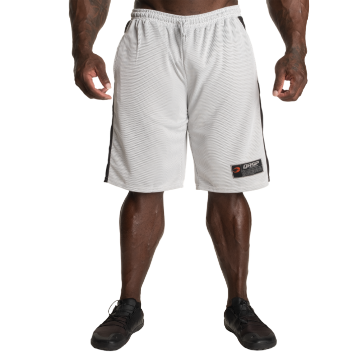 GASP No1 Mesh Shorts White/Black - Pantaloncini Palestra Uomo