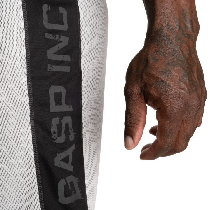 GASP No1 Mesh Shorts White/Black - Pantaloncini Palestra Uomo