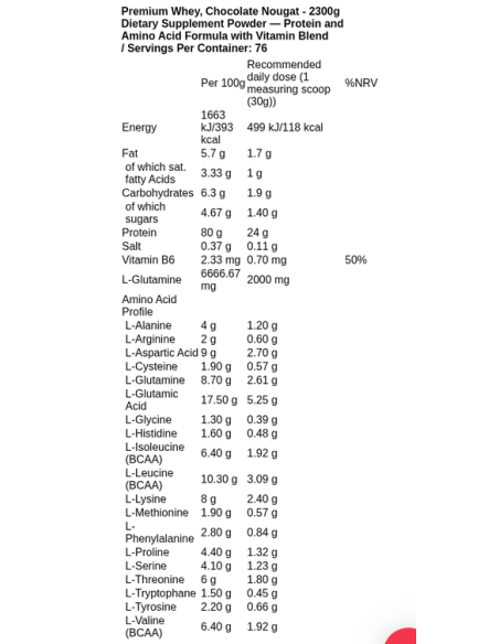 Premium Whey 2300 grams
