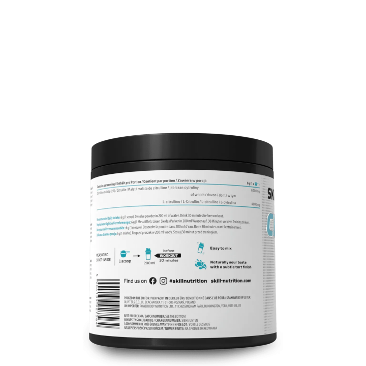 Citrullina malato 2:1 Skill Nutrition | 6 g per dose