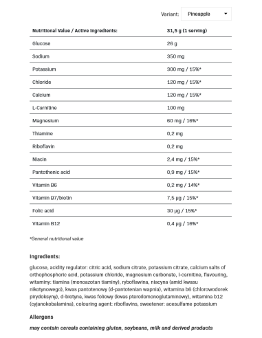 Isotonic 700 grams
