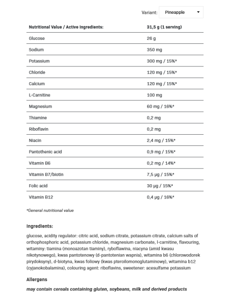 Isotonic 700 grams
