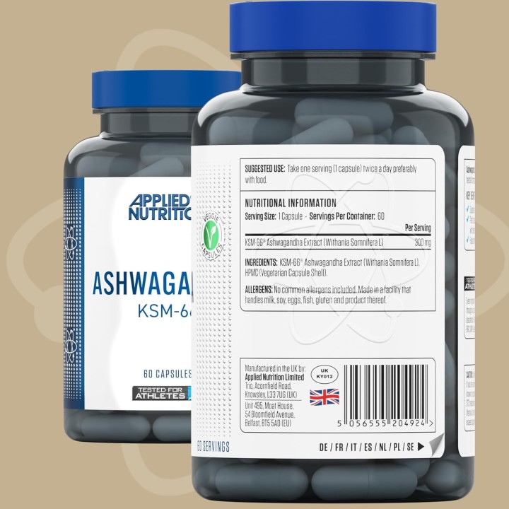 KSM-66 Ashwagandha Applied Nutrition: Root Extract