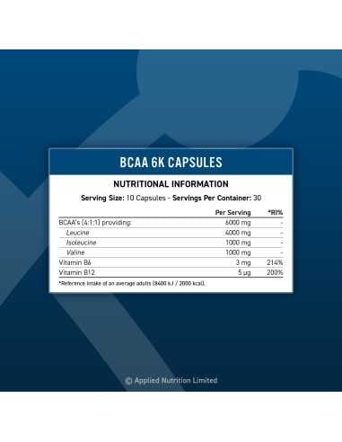 BCAA 6K 300 caps