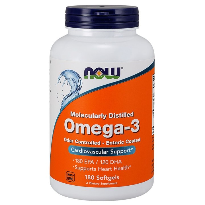 Omega 3 EPA DHA NOW Foods: 180 mg EPA, 120 mg DHA