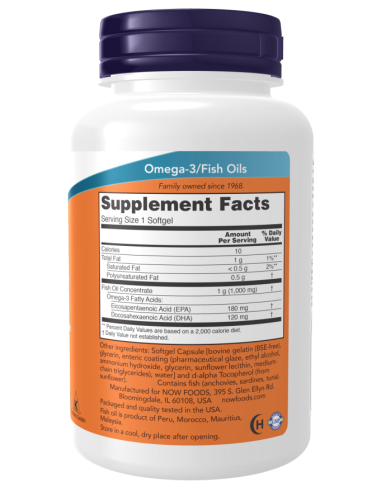 Omega-3 Enteric Coated 180 softgels