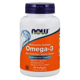 Omega-3 Fish Oil NOW: Enteric Coated EPA DHA