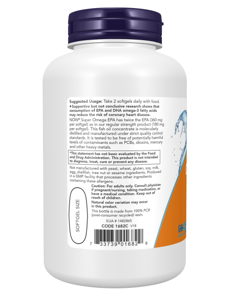 Super Omega EPA Molecularly Distilled 240 softgels