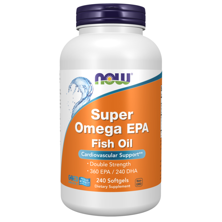Omega 3 Fish Oil NOW: 720 mg EPA and 480 mg DHA