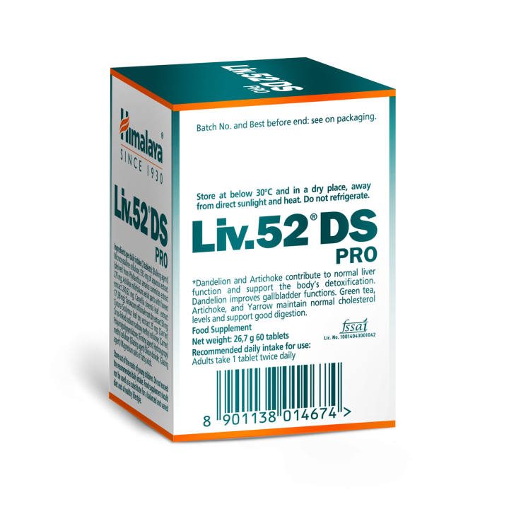 Liv.52 DS PRO 60 compresse Himalaya per il fegato
