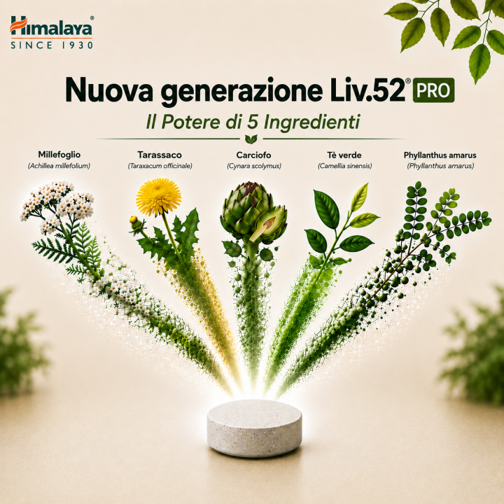 Liv.52 DS PRO 60 compresse Himalaya per il fegato