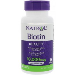 Biotin Supplement Natrol: 10000 mcg per Tablet
