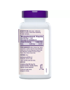 Biotin 10000mcg 100 tablets 2