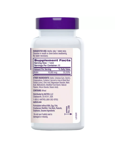 Biotin 10000mcg 100 tablets