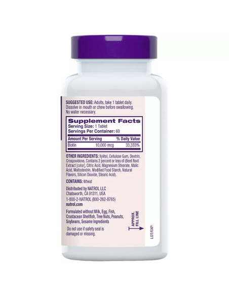 Biotin 10000mcg 100 tablets