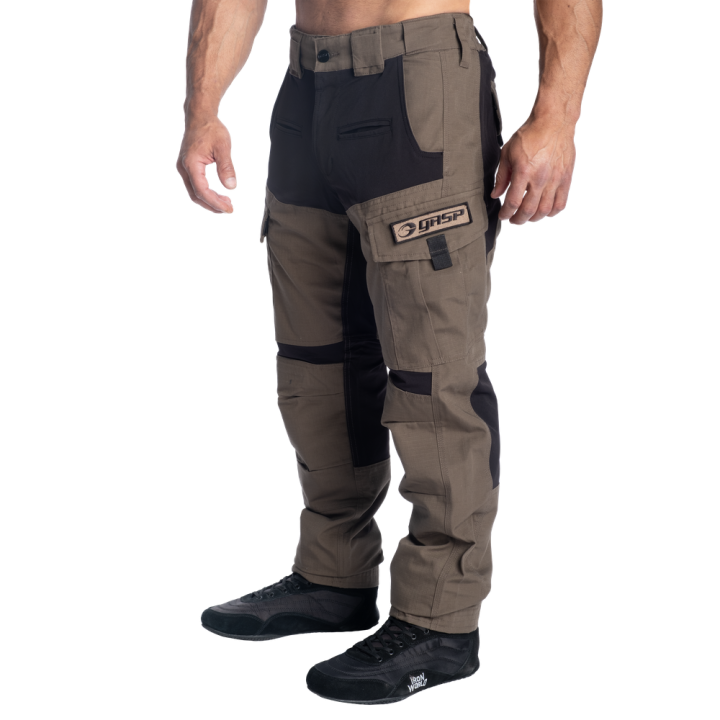 Pantaloni cargo tattici Black/Green GASP: ripstop