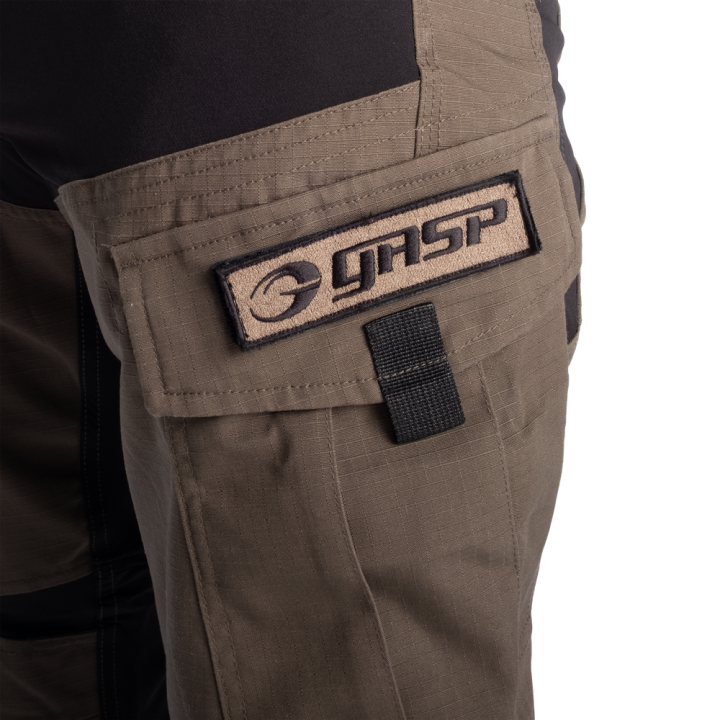Pantaloni cargo tattici Black/Green GASP: ripstop