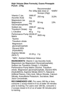High Volume (New Formula) 270 grams 2