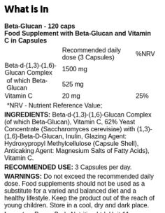 Beta-Glucan 120 caps 2