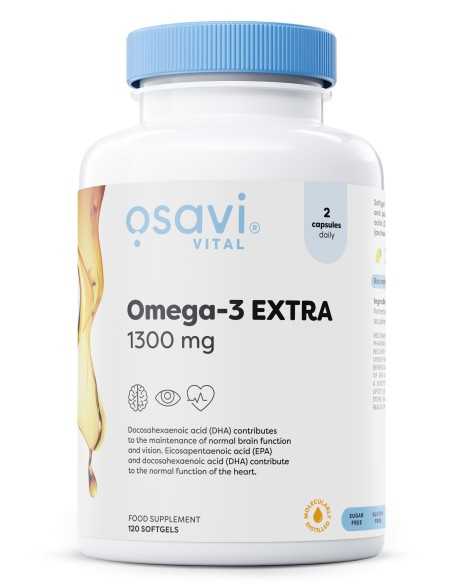 Omega-3 Extra Molecularly Distilled 1300mg (Lemon) 120 softgels