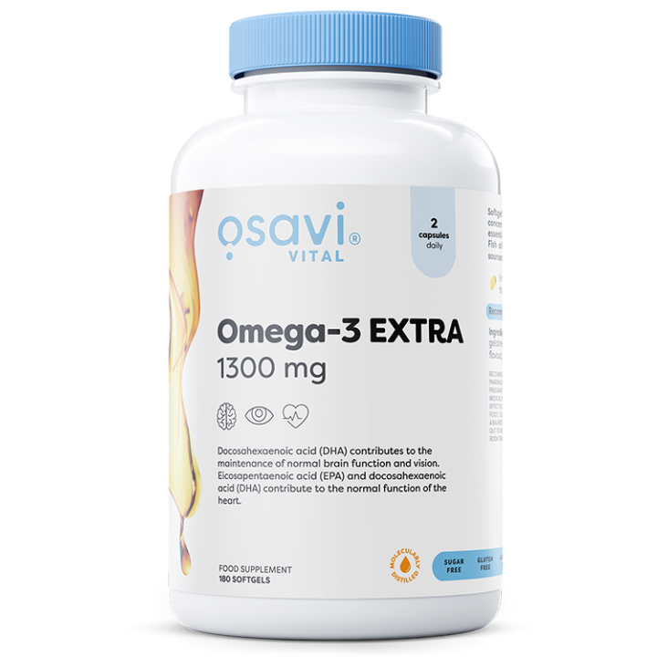 Omega 3 EPA DHA 180 softgels Osavi: TG fish oil