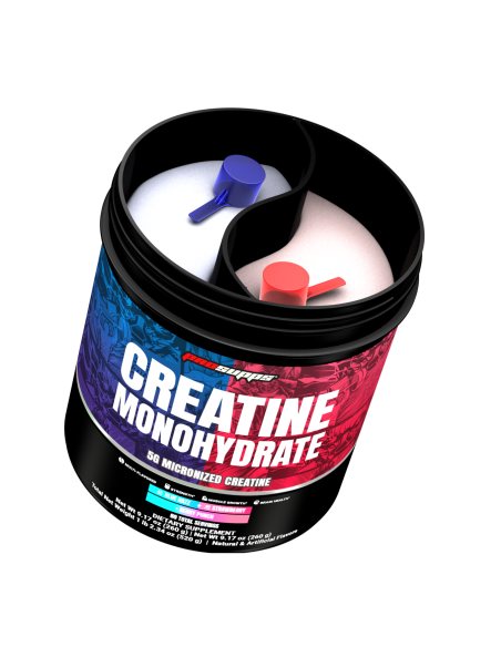 Creatine Monohydrate Dual Tube Blue Razz & Unflavored 502 gr
