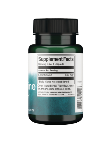 L-Methionine 500mg 30 caps