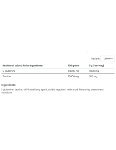 Glutamine Recovery Amino 500 grams 2