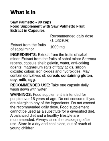 Saw Palmetto 90 caps