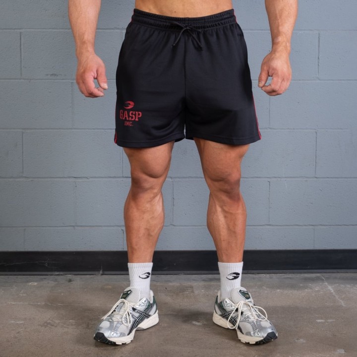 Mesh Gym Shorts GASP: Breathable Regular Fit Design