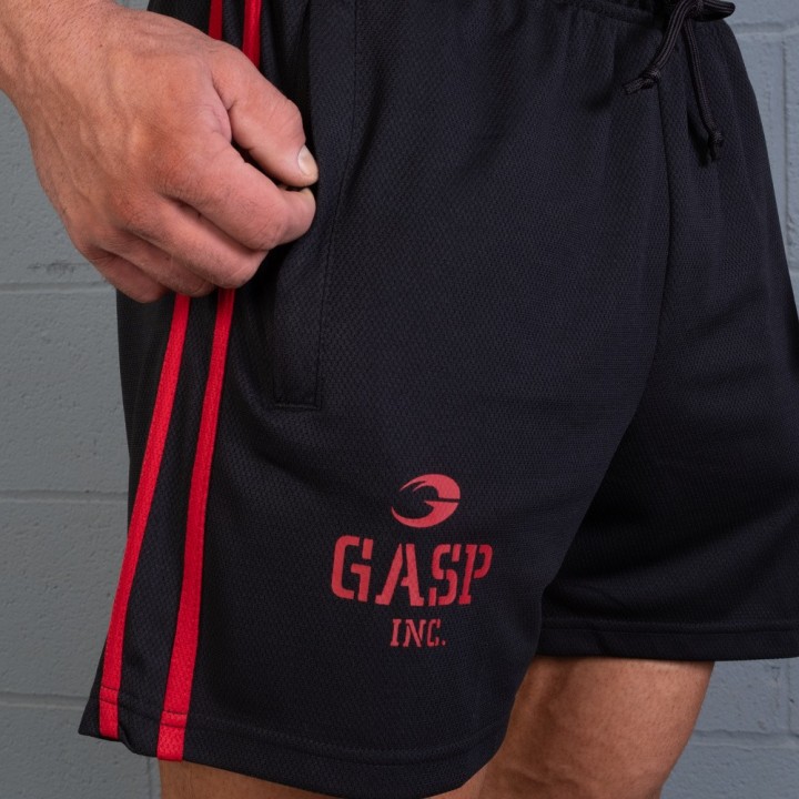 Mesh Gym Shorts GASP: Breathable Regular Fit Design
