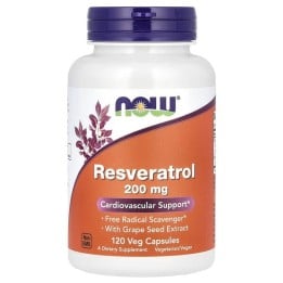 Resveratrolo 200 mg NOW Foods: trans-resveratrolo