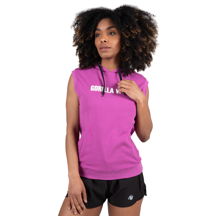 Sleeveless Hoodie for Women Gorilla Wear: Cotton Blend